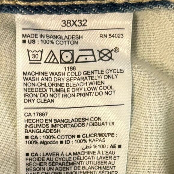 NWT OLD NAVY Straight Taper Blue Jeans - Picture 5 of 8